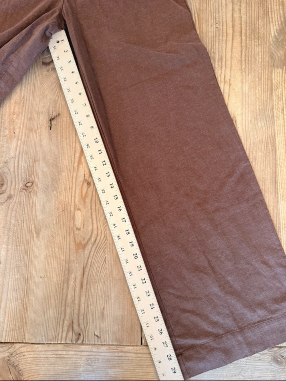 Marine Layer Brown Wide-Leg Trousers with Pleats - Picture 2 of 10